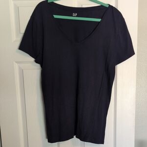 GAP Blue Fitted Short Sleeve Tee